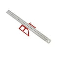 thumbnail image 1 of Regla para carpintería de 45 y 90 grados, posicionamiento de regla de acero en ángulo de 45 y 90, aleación de aluminio, Regla con varios ángulos 3D, 1 of 9
