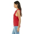 thumbnail image 3 of Bella Canvas Womens Flowy Scoop Blended Muscle Tank, L, Red, 3 of 3