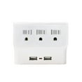 thumbnail image 1 of Xtricity 3-70624 Robinet Mural 3 Prises et 2 Ports USB 2,4 A Blanc, 1 of 2