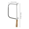 thumbnail image 2 of BRIGHTFUFU 2Set Multi Color Iron Wood U-Shape Coping Saw for Precise Cutting Woodworking, 2 of 8
