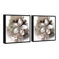 thumbnail image 3 of Chic Home Magnolia 2 Piece Set Framed Wrapped Canvas Wall Art, 3 of 4