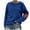 Blue, variant on cocolona Womens Crewneck Oversized Sweatshirts Fall Winter Long Sleeve Pullover Sweaters Fashion Casual Heart Print Sweatshirts Tops
