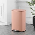 thumbnail image 6 of happimess Connor Rectangular 13.2-Gallon Trash Can with Soft-Close Lid and FREE Mini Trash Can, Flamingo Pink, HPM1006G, 6 of 10