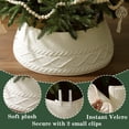 thumbnail image 4 of Collar de árbol de Navidad Treory, tejido en crema artificial, 4 of 6