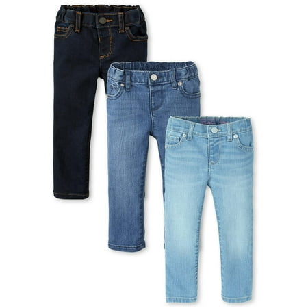 The Children's Place Baby And Toddler Girl's Super Skinny Jeans, 3-Pack