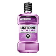 Listerine Total Care Fluoride Mouthwash for Cavity Prevention, Intense Mint, 33.8 fl oz/1L