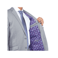 thumbnail image 6 of Raphael Men's Slim Fit Light Gray Wool-touch Two Button 2 Piece Suit, 6 of 6