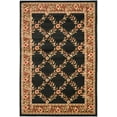 thumbnail image 2 of SAFAVIEH Lyndhurst Marshall Floral Border Area Rug, Black/Brown, 5'3" x 7'6", 2 of 5