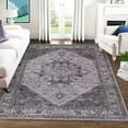 thumbnail image 1 of ZACOO 5'x7' Washable Rug Antique Gray Distressed Indoor Floor Cover Low Pile Lightweight Distressed Carpet Living Room Bedroom Dining Room Accent Carpet, 1 of 1