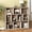 2-Gray, variant on FANRAL 75" Open Bookshelf, 24" Wide 6 Tier Storage Organizer with Adjustable Shelving, Freestanding Anti-Tipping Display Shelf for Home Office Study,Black Bookcase