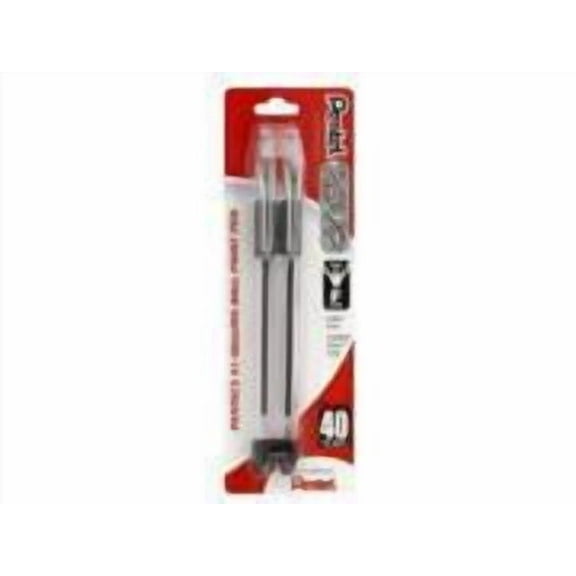 Pentel RSVP Ballpoint Pen  (0.7 Mm) Fine Line  Black  2 Pack (Pack of 10)