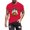 Red, variant on Gamivast Ghosts In Witch Hats T-Shirt for Men Halloween Pumpkin Graphic Print Short Sleeve Crewneck Tee Casual Fall Holiday Top Spooky Novelty Shirt Everyday Wear Gray XXL