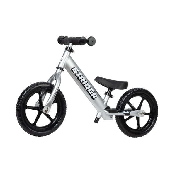 Bicicleta Balance Strider 12 Pro Silver para niños de 1 a 4 años