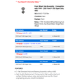 thumbnail image 2 of Front Wheel Hub Assembly - Compatible with 1999 - 2001 Ford F-350 Super Duty 4WD - Centric, 2 of 2
