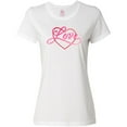 thumbnail image 3 of Inktastic Love in Red and Pink with Heart Women's T-Shirt, 3 of 5
