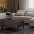 thumbnail image 2 of Simpli Home Dover 36 inch Wide Square Coffee Table with Lift Top and Storage, Distressed Brown, 2 of 5