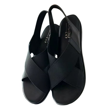 

Colisha Women s Durable Cross Strap Beach Shoes Outdoor Lightweight Nonslip Open Toe Summer Sandal