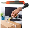 thumbnail image 3 of 4 Utility Knife Box Cutter Retractable Snap Off Lock Razor Sharp Blade Tool !, 3 of 7