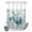 Green, variant on No Hook Shower Curtain, Teal Sea Turtle Shower Curtains for Bathroom with See Through Top Window, Summer Coastal Coral Ocean Waterproof & Washable Bath Curtain Stand Up Stall 36"x72"