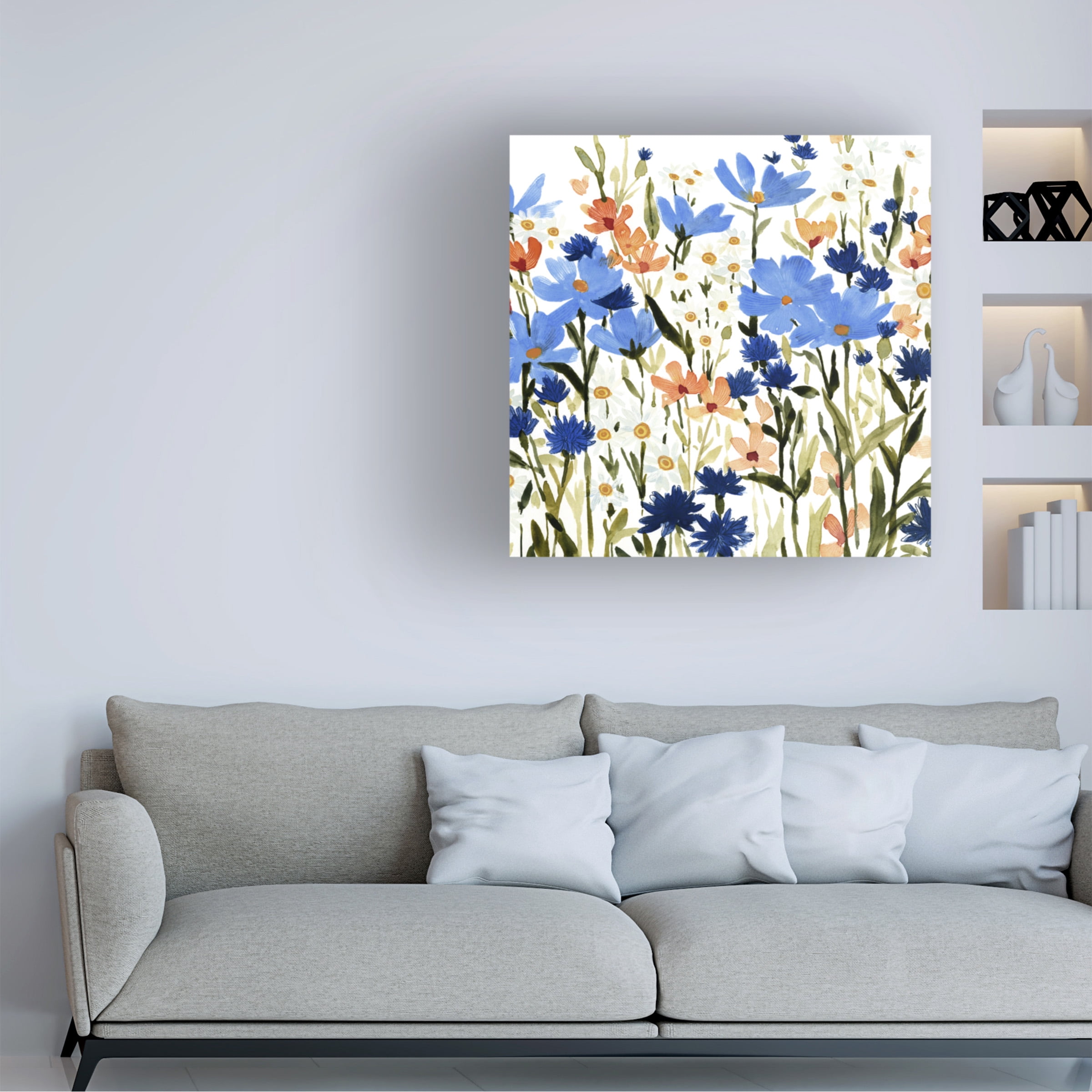 Emma Caroline 'Bright Wildflower Medley III' Canvas Art