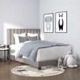thumbnail image 4 of Modern Fabric Upholstered 54" Double Bed in Light Grey, 4 of 7