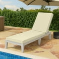 thumbnail image 2 of Lounge Chair Cushion 72x21x3 Inch,Waterproof Chaise Lounge Cushion with Non-Slip Bottom, Double Piping Chaise Lounge Cushions Outdoor with Removable Cover,Cream, 2 of 12