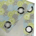 thumbnail image 5 of Ambesonne Ethnic Grommet Curtain, Pastel Folk Style Flower, 50" x 63", Apple Green Aqua Grey, 5 of 6