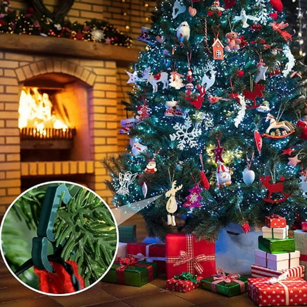 Hotop Lot De 120 Crochets De Décoration De Noël Pliables En Fil Métallique Avec Boîte De Rangement Pour Sapin De Noël, Décoration De Fête D'Halloween