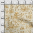 thumbnail image 2 of oneOone Cotton Cambric Dark Beige Fabric Asian Japanese Pattern Dress Material Fabric Print Fabric By The Yard 42 Inch Wide, 2 of 4