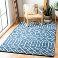 thumbnail image 2 of SAFAVIEH Himalaya Darin Geometric Wool Area Rug, Navy/Ivory, 6' x 9', 2 of 7