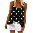 thumbnail image 2 of Plus Size Tank Tops for Women Fashion Summer Print Casual Sleeveless Round-Neck Vest Camis Blouse Tops Womens Tank Tops Loose Fit, Summer Sale!, 2 of 8