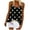 Black, variant on Trendy Tank Tops for Women Spaghetti Strap Backless Marble Print Vest Shirt Casual Crewneck Sleeveless Soft Fit Blouses