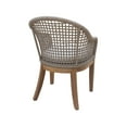 thumbnail image 5 of Set of Two Outdoor Teak Patio Dining Chair with Cushions - Natural, 5 of 6