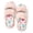 Pink Flamingo, variant on Women's Fuzzy Open Toe Memory Foam Slippers Indoor Outdoor House Shoes