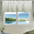 thumbnail image 3 of Sage Green Farmhouse Short Window Curtain Valances, Ombre Gradient Striped Minimalist Texture Rod Pocket Kitchen Valances for Living Room Bedroom Bathroom Cafe 42" x 12", 3 of 8