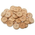 thumbnail image 2 of Unfinished Wooden Buttons for Crafts and Sewing 1-1/8 inch Bulk Pack of 500 Decorative Buttons by Woodpeckers, 2 of 8