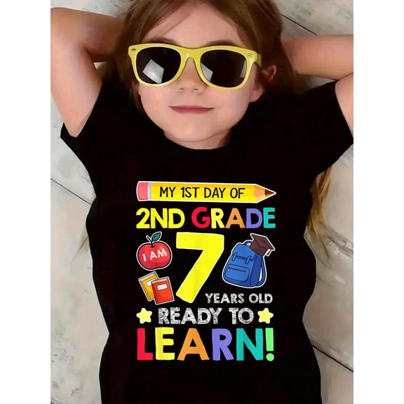 2nd Grade Back to First Day of School Gifts Boys Girls Kids T-Shirt