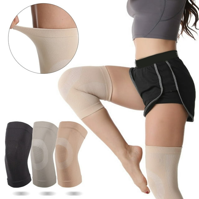 1 Paire Genouillère Résistante aux Déchirures Tissu Élastique Confortable Ne Glisse Pas Large Application Protection Genou Haute Élasticité Professionnelle Anti-Crash Support Genou pour Sports