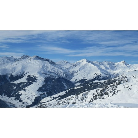 Canvas Print Winter Tyrol Skiing Ski Backcountry Skiiing Wintry Stretched Canvas 10 x