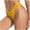 Yellow, variant on yillto Womens Lace Thongs High Waist Stretch Women Thongs Underwear Soft Comfy Briefs Panties