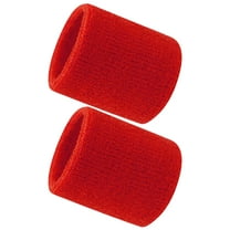 Raindrops 2Pack Cotton Red Wristbands for Weightlifting and Wrist Supports