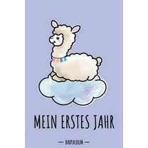 Mein erstes Jahr Babyalbum: Alpaka / Lama Kawaii Babybuch zum Eintragen für Jungen. Babytagebuch mit Erinnerungen zum Ausfüllen fürs erste gemeinsame Jahr 120 Seiten / 9x6". Erinnerungsbuch / Geburtsg