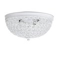 thumbnail image 4 of Elegant Designs 2 Light Elipse Crystal Flush Mount Ceiling Light, 4 of 5