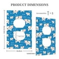 thumbnail image 3 of Fotbe Cows Milk Print Duplex Receptacle Wall Plate, 1-Gang 5.0" x3.0" Wall Outlet Covers, Dual Outlet Faceplates Covers, Color-matched Screws Included-Style S, 3 of 6