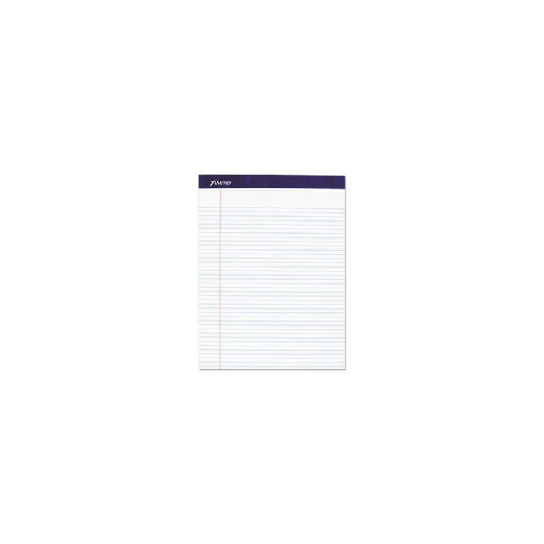 Legal Ruled Pads, Narrow Rule, 50 White 8.5 x 11.75 Sheets, 4/Pack Legal Ruled Pads, Narrow Rule, 50 White 8.5 x 11.75 Sheets, 4/Pack