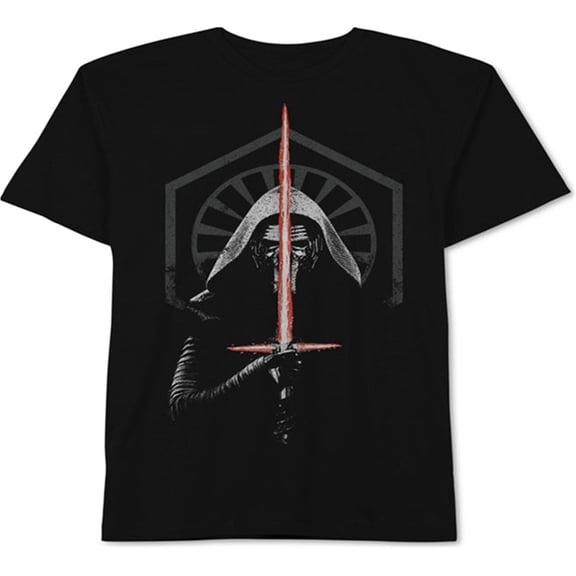 Jem Mens Kylo's Saber Graphic T-Shirt, Black, Medium