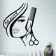 thumbnail image 1 of Calcomanía autoadhesiva de PVC para pared para salón de belleza y peluquería, 1 of 3