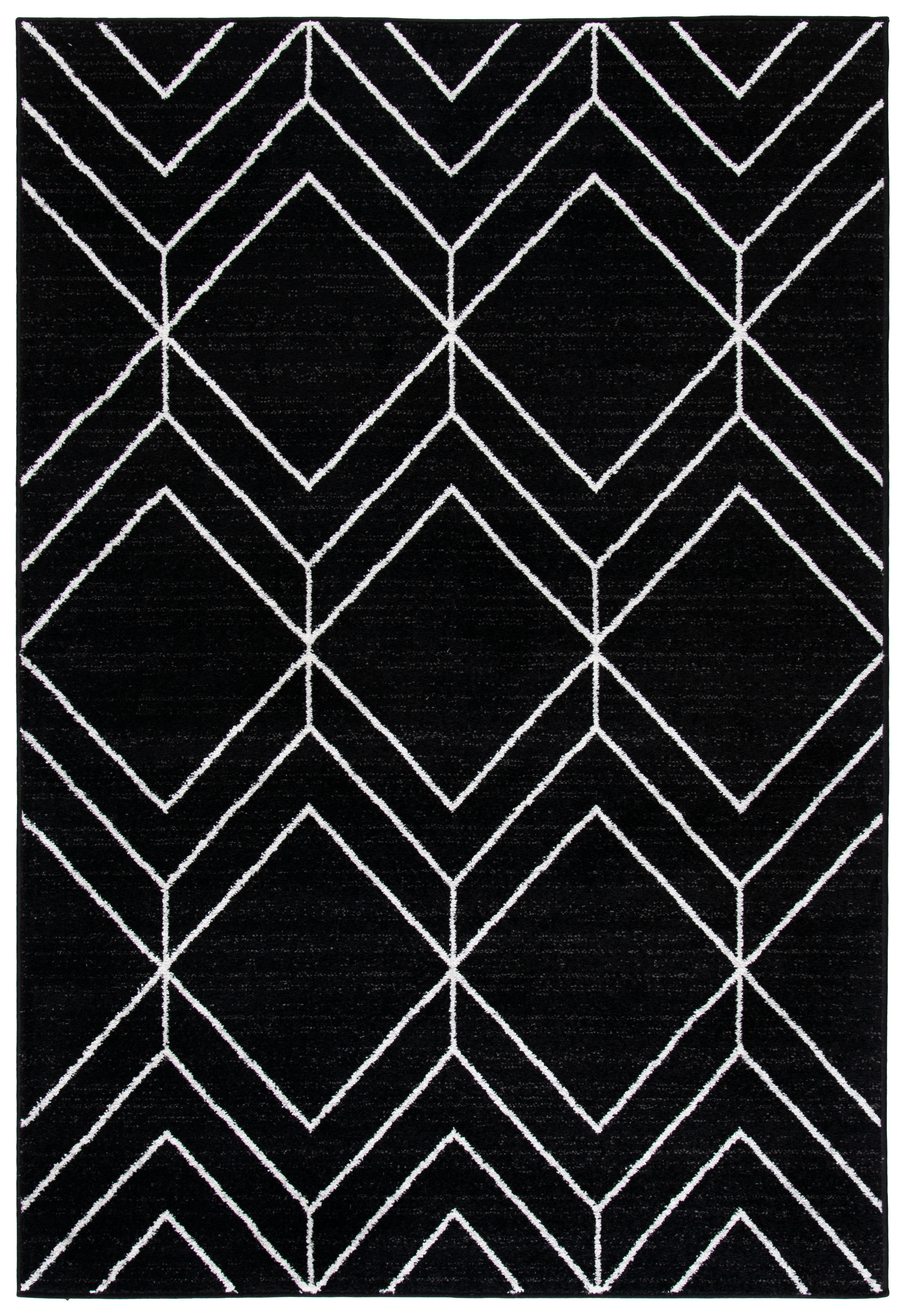 Safavieh Adirondack Caitriona Geometric Squares Area Rug, Black/Ivory, 6' x 8'