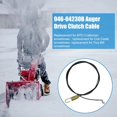 thumbnail image 2 of 47.5-Inch PVC Spiral Conveyor Clutch Traction Control Cable Replacement for Troy Bilt, Cub Cadet, MTD, Craftsman Snow Blowers - Compatible with Part Numbers 946-04230B, 746-04230, 746-04230B,, 2 of 4