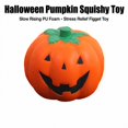 thumbnail image 3 of Halloween Pumpkin Squishy Toy with Slow Rising Pu Foam, 1 Pack, Orange Jack-O-Lantern Design, for Relaxation, Squeeze Toy, 3 of 3
